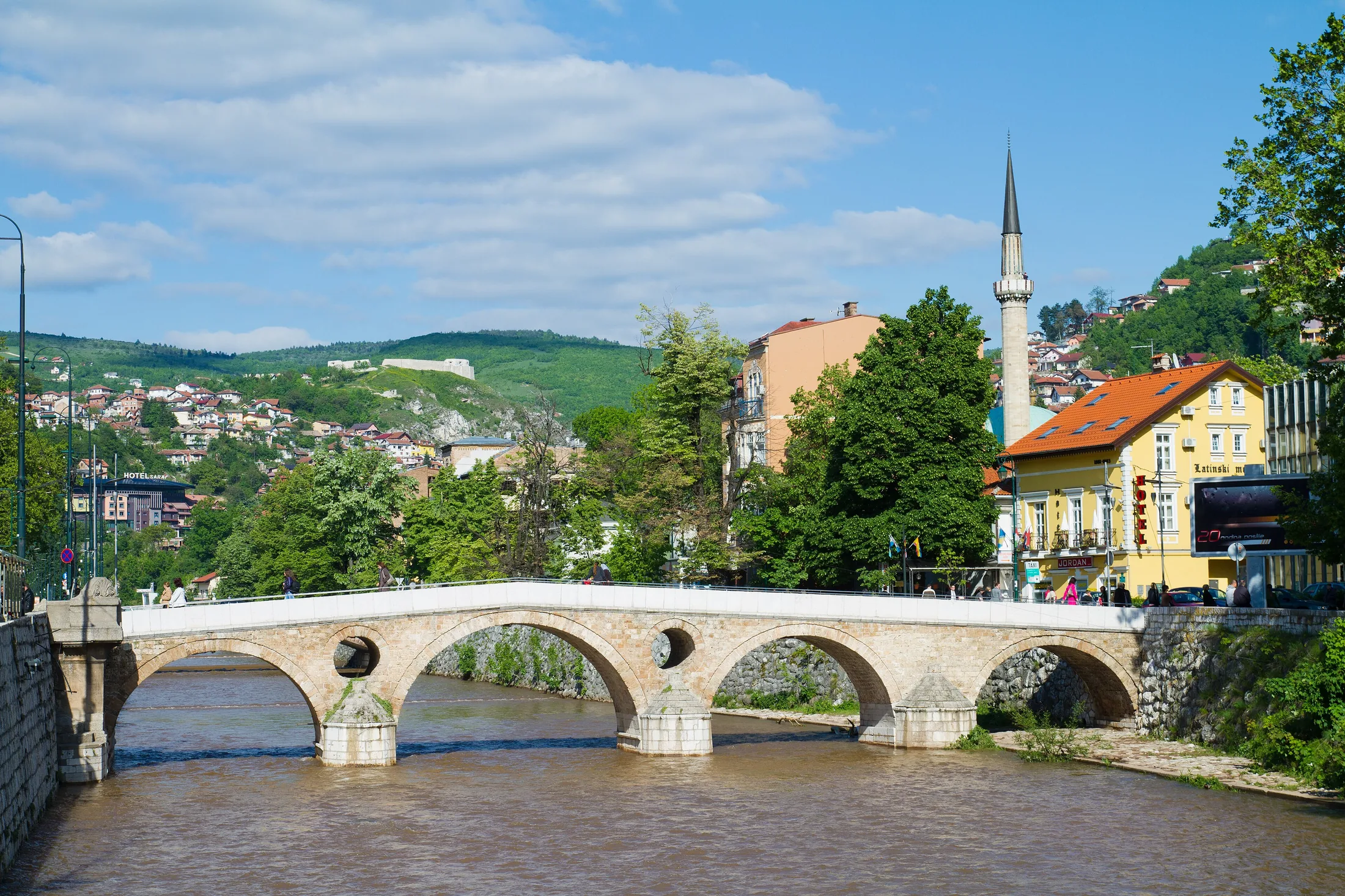 Latin Bridge in Sarajevo in or near Sarajevo, Bosnia and Herzegovina